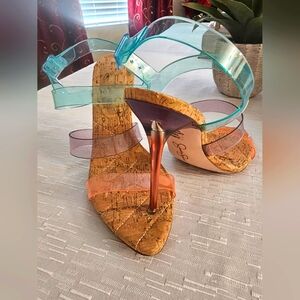 Jessica Simpson Stilettos Size 9.5 Transparent Color Like New